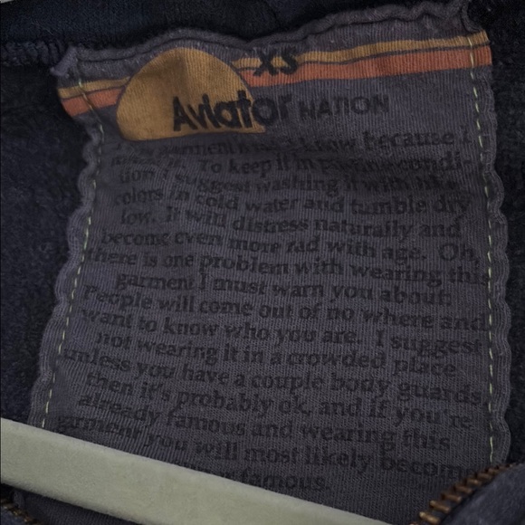 Authentic Aviator Nation Classic Sweatshirt in charcoal - Picture 4 of 6